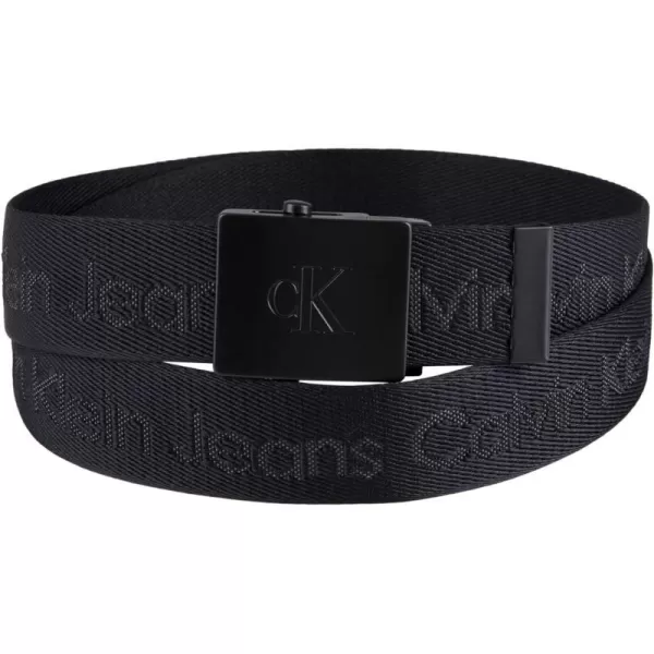 Calvin Klein UnisexAdult Casual Adjustable Web Belts  1 Pack and 3 Pack Options1 Double Black