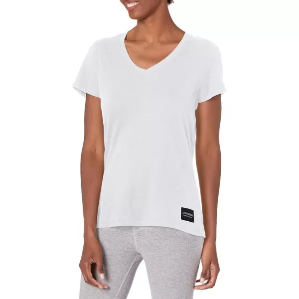 Calvin Klein VNeck TShirts for WomenWhite