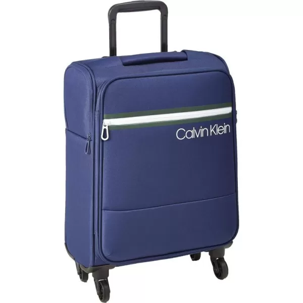 Calvin Klein Varsity Softside Spinner Luggage with TSA Lock Dark Navy 21 InchCalvin Klein Varsity Softside Spinner Luggage with TSA Lock Dark Navy 21 Inch