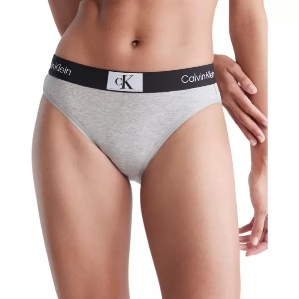 Calvin Klein Womens 1996 Cotton Modern Bikini Panties1 Grey Heather