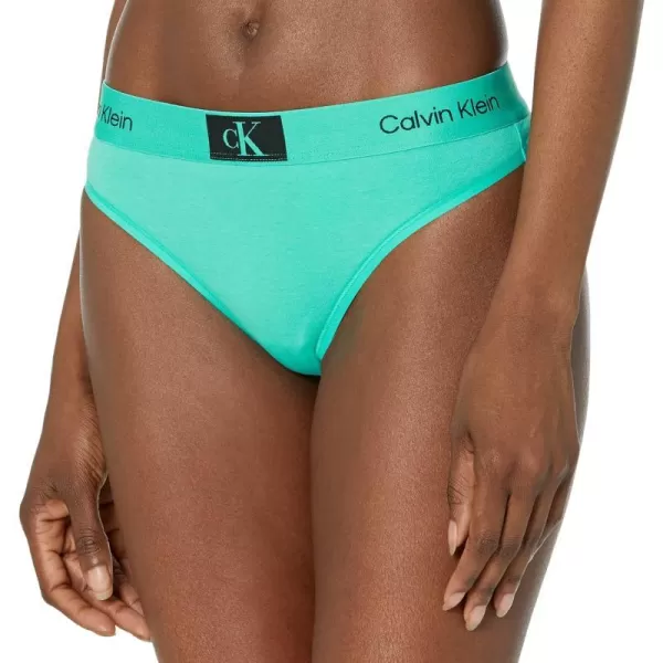 Calvin Klein Womens 1996 Cotton Modern Thong Panties MultiPackFresh Peppermint