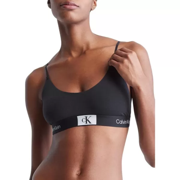 Calvin Klein Womens 1996 Cotton Unlined BraletteBlack