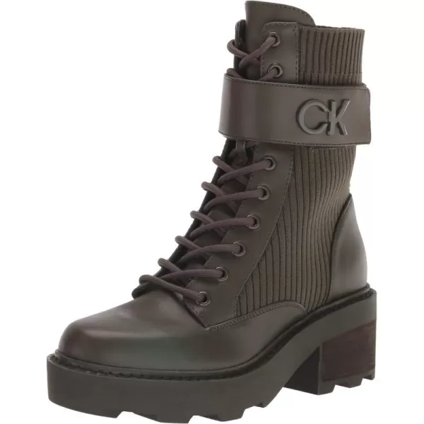 Calvin Klein Womens Arabel2 Combat BootOlive Green