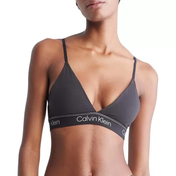 Calvin Klein Womens Athletic Lightly Lined Triangle BraletteBlack