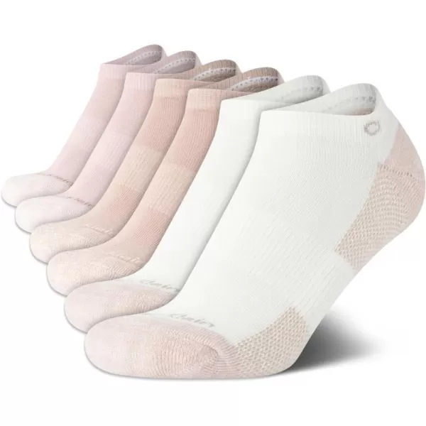 Calvin Klein Womens Athletic Socks  Cushion No Show Socks 6 PackLight Assorted