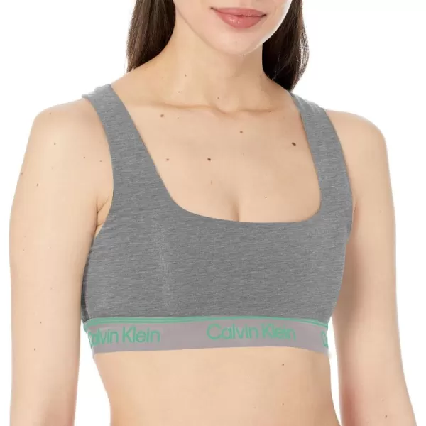 Calvin Klein Womens Athletic Unlined BraletteMedium Grey Heather