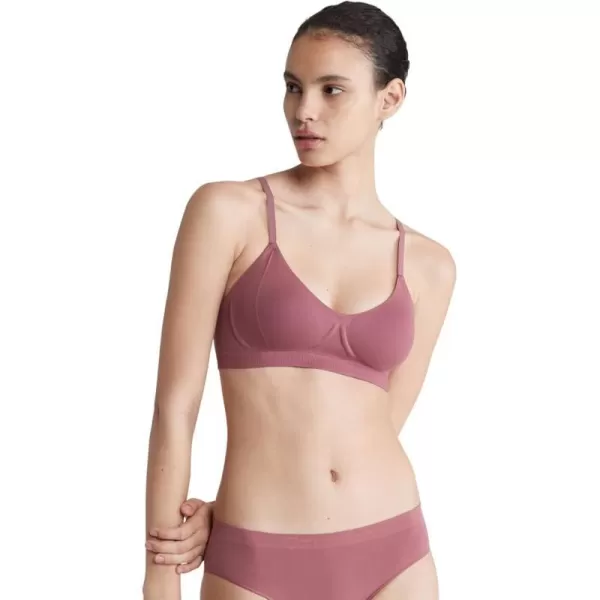 Calvin Klein Womens Bonded Flex Lightly Lined BraletteCrushed Berry