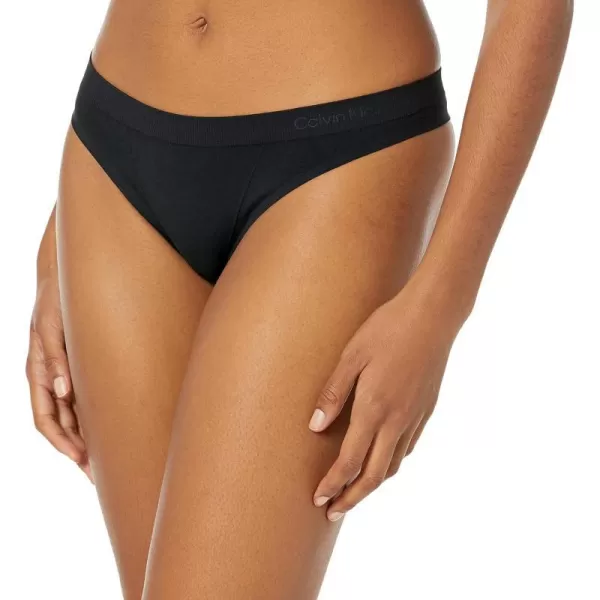 Calvin Klein Womens Bonded Flex ThongBlack