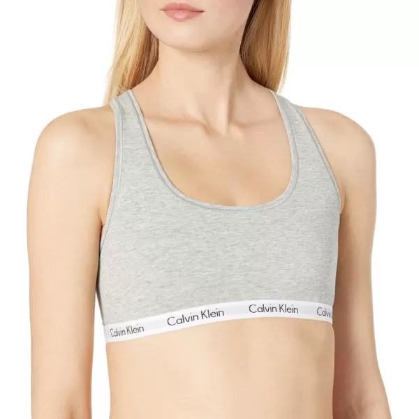 Calvin Klein Womens Carousel Logo Bralette 2packGrey HeaterWhite