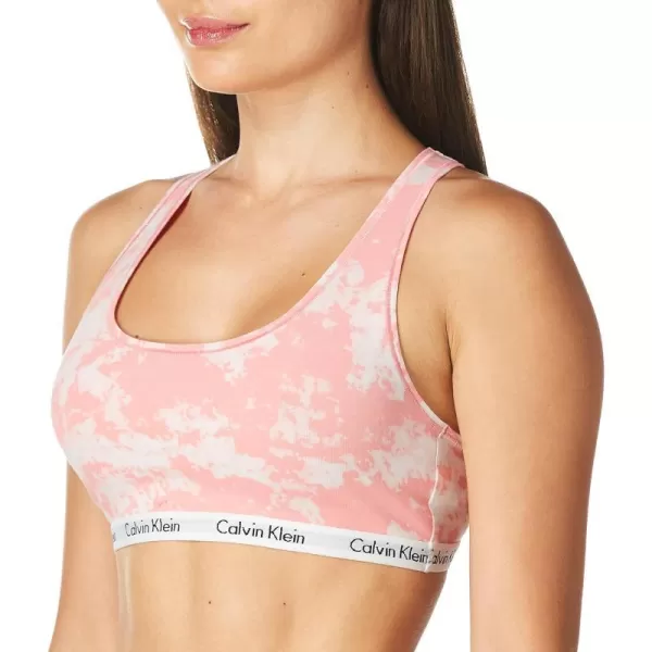 Calvin Klein Womens Carousel Logo BraletteMorongo Clouds  Tickled Pink