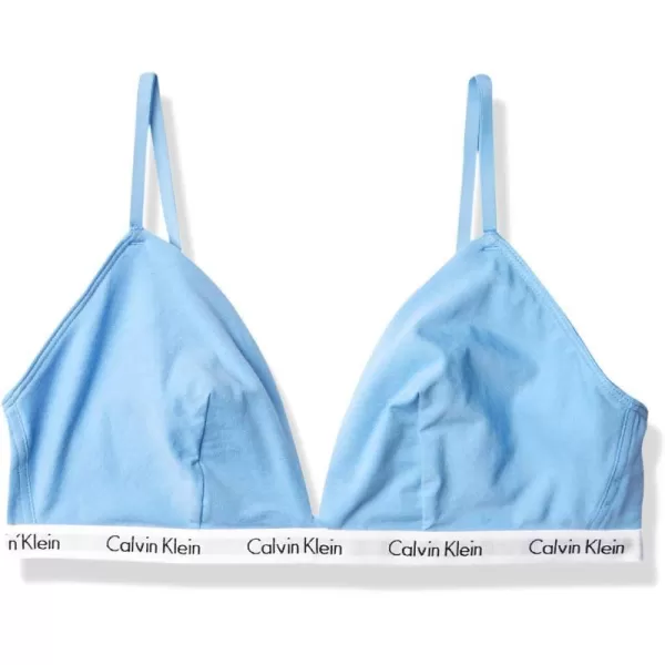 Calvin Klein Womens Carousel Triangle BraletteBlue Bay