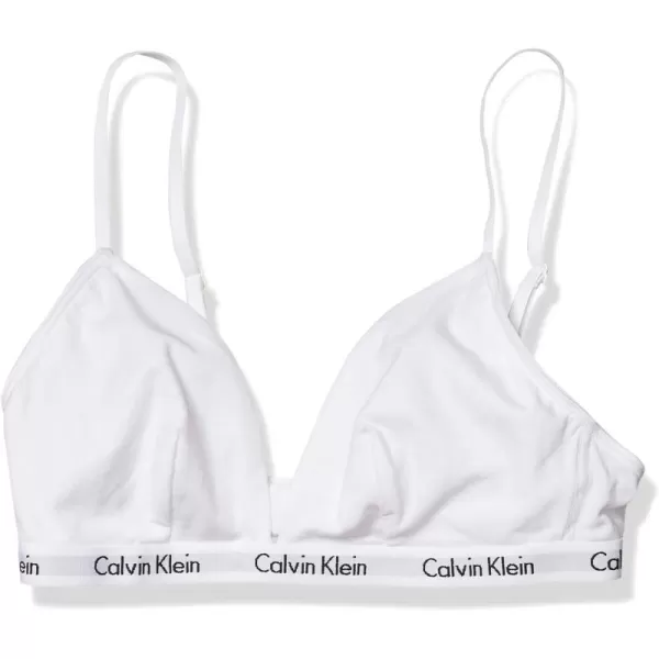 Calvin Klein Womens Carousel Triangle BraletteWhite