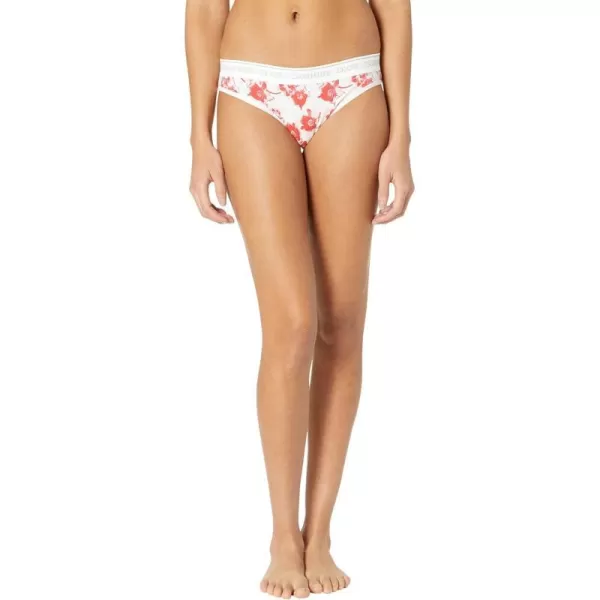 Calvin Klein Womens Ck One Cotton Bikini PantyLilium Printstrawberry Shake