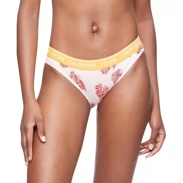 Calvin Klein Womens Ck One Cotton Bikini PantyRose Spicecoral Corsage