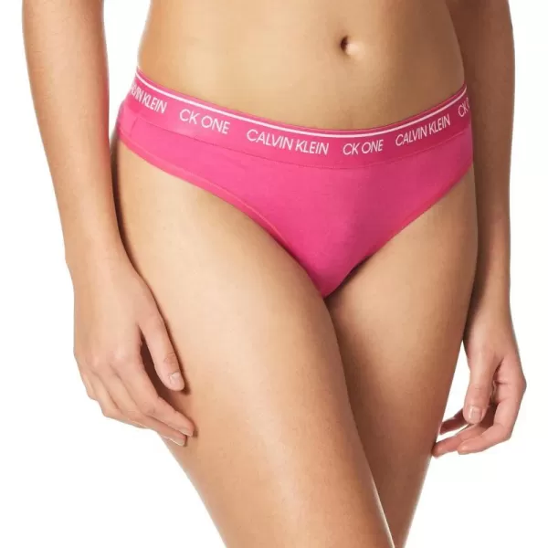 Calvin Klein Womens Ck One Cotton Thong PantyParty Pink