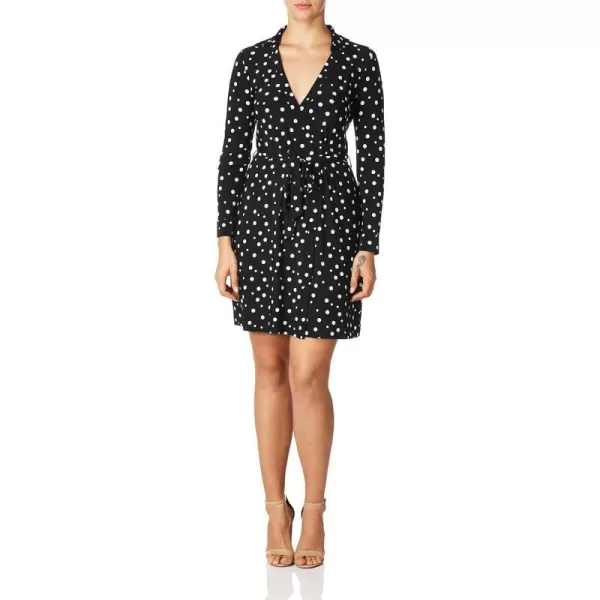 Calvin Klein Womens Classic Wrap DressBlkIvy