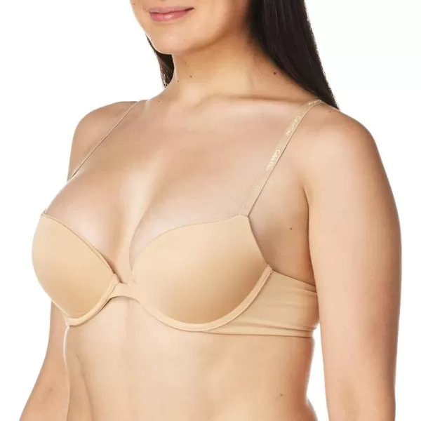 Calvin Klein Womens Constant Push Up Plunge BraBare