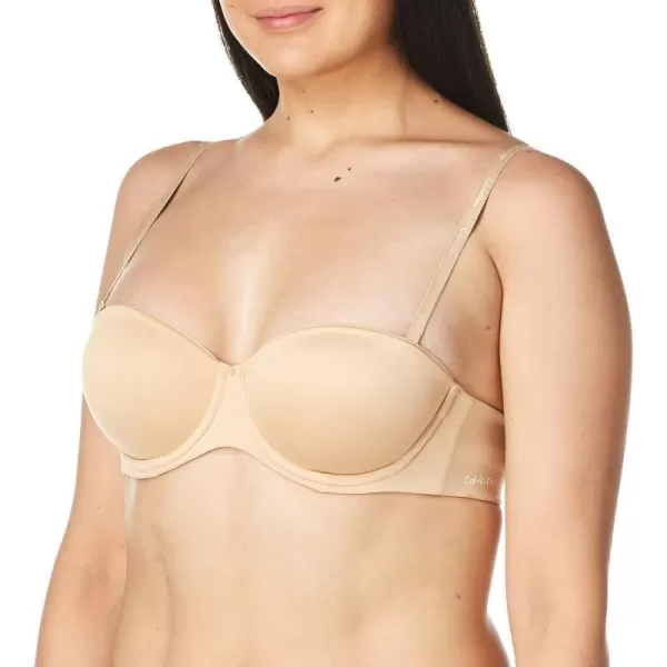 Calvin Klein Womens Constant Strapless BraBare