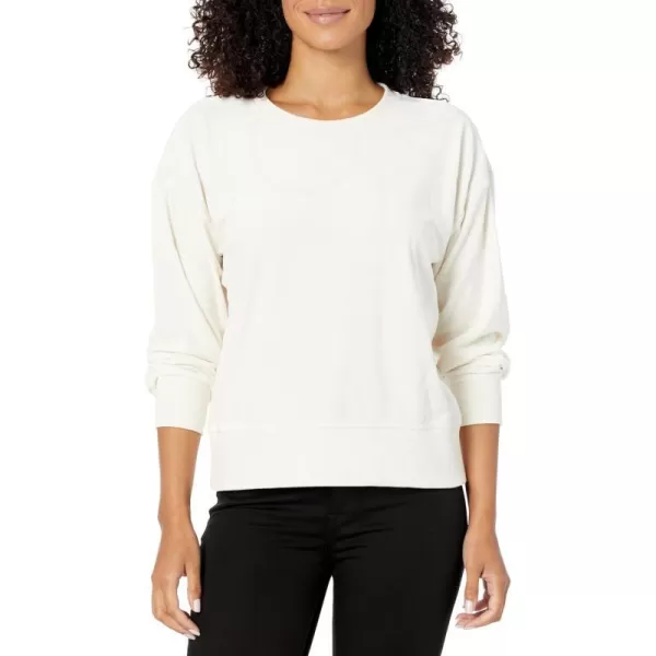 Calvin Klein Womens Embosed Logo Knit LongsleevePorcelin