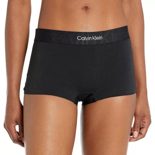 Calvin Klein Womens Embossed Icon Boxer ShortBlack