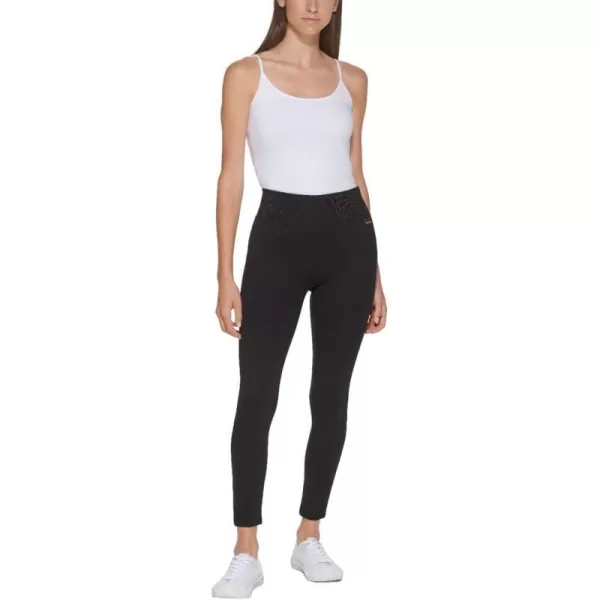 Calvin Klein Womens Everyday Ponte Fitted PantsBlack