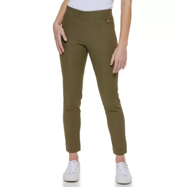 Calvin Klein Womens Everyday Ponte Fitted PantsCaper