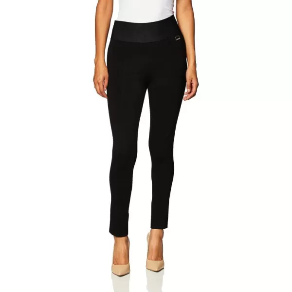 Calvin Klein Womens Everyday Ponte Fitted PantsObsidian Black