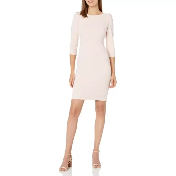 Calvin Klein Womens Fitted Cocktail Sheath DressPetal