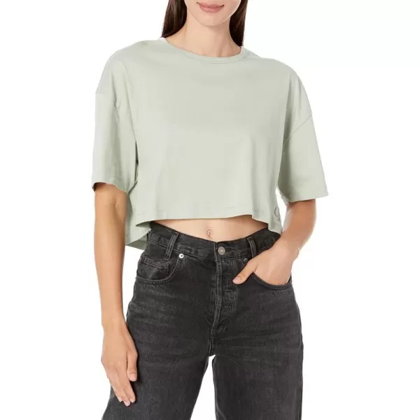 Calvin Klein Womens Flex Short Sleeve CrewneckFrosted Fern