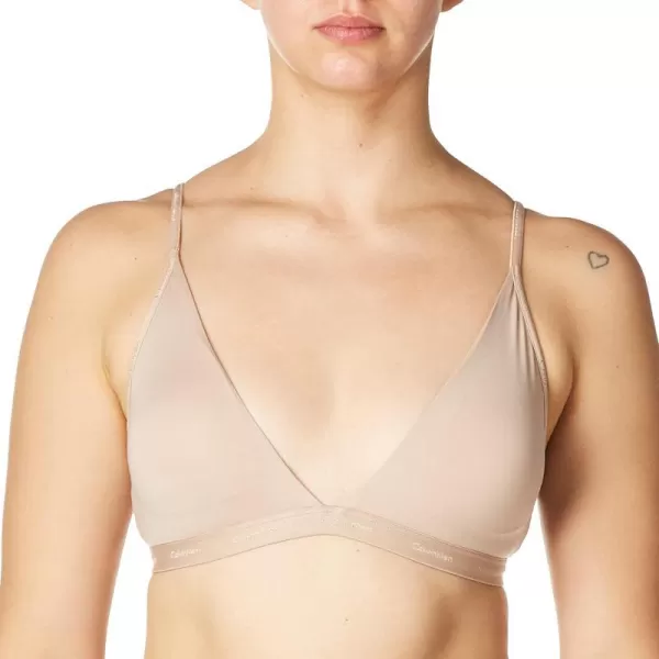 Calvin Klein Womens Form to Body Lightly Lined Triangle BraletteCedar