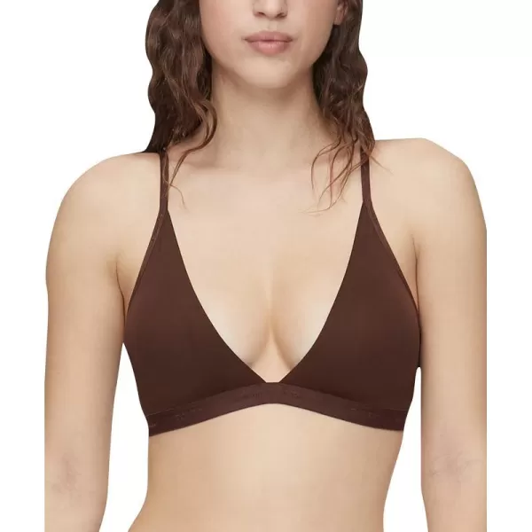 Calvin Klein Womens Form to Body Lightly Lined Triangle BraletteUmber