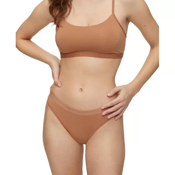 Calvin Klein Womens Form to Body Unlined BraletteSandalwood