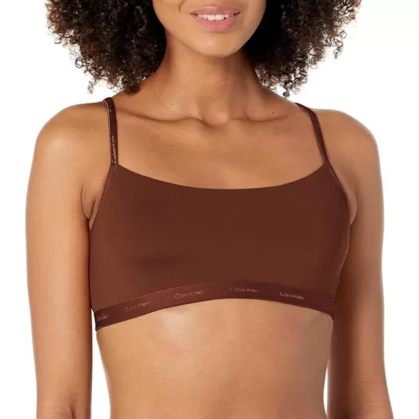 Calvin Klein Womens Form to Body Unlined BraletteUmber