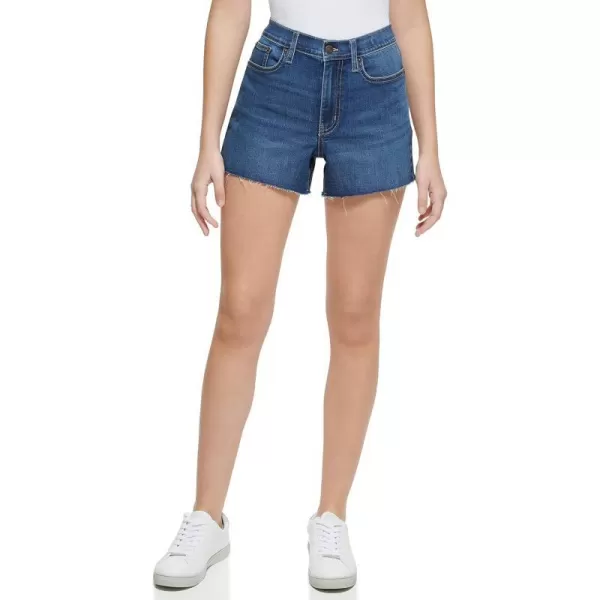 Calvin Klein Womens Hi Rise Cut Off ShortMediterranean