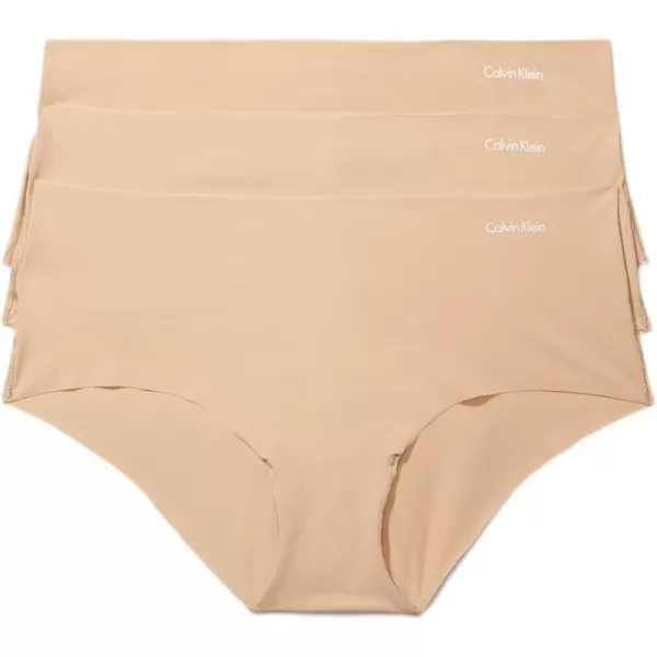 Calvin Klein Womens Invisibles Seamless Hipster Panties Multipack3 Light CaramelLight CaramelLight Caramel