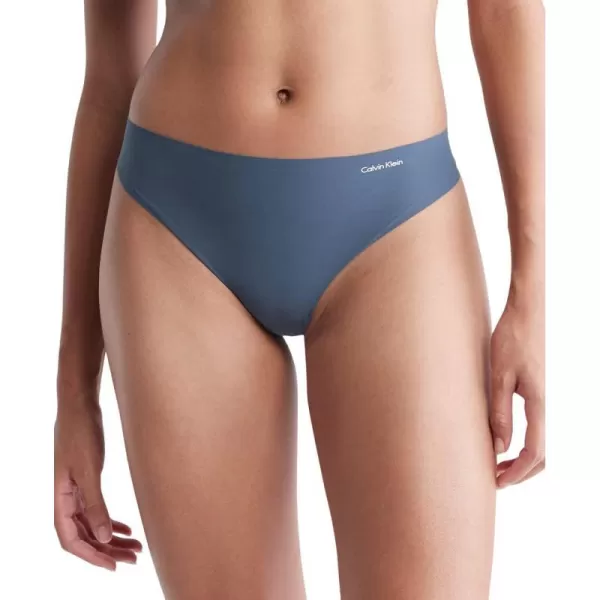 Calvin Klein Womens Invisibles Seamless Thong PantyBlue Edge