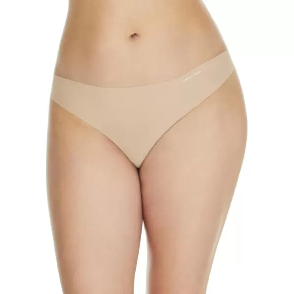 Calvin Klein Womens Invisibles Seamless Thong PantyCedar