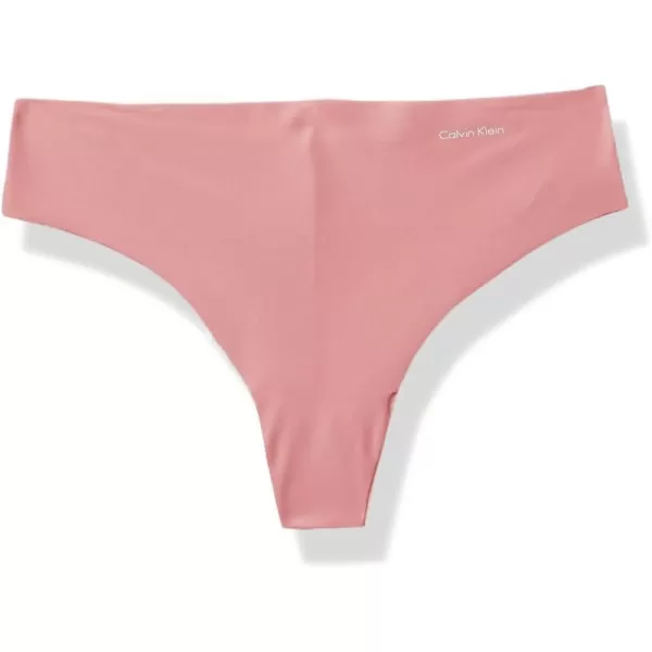 Calvin Klein Womens Invisibles Seamless Thong PantyFresh Pink