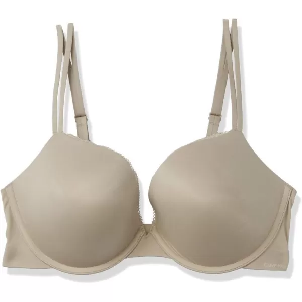 Calvin Klein Womens Liquid Touch Push Up Plunge BraBare