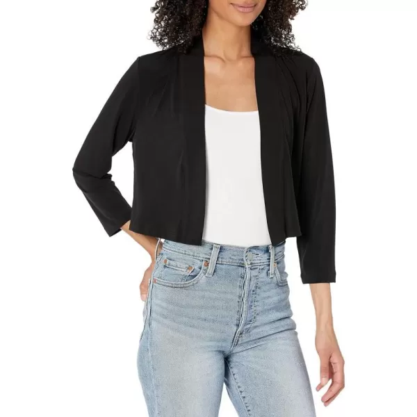 Calvin Klein Womens Long Sleeve Cardigan ShrugBlack Jersey