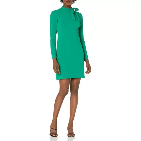 Calvin Klein Womens Long Sleeve Dress with Tie Neck DetailMeadow