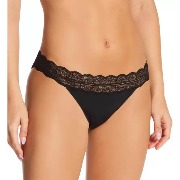 Calvin Klein Womens Micro with Lace Band Bikini PantyBlack