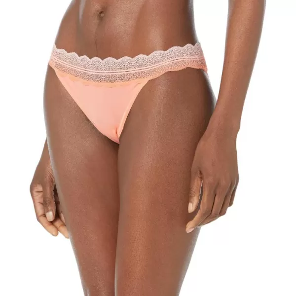 Calvin Klein Womens Micro with Lace Band Bikini PantyMellow Orange