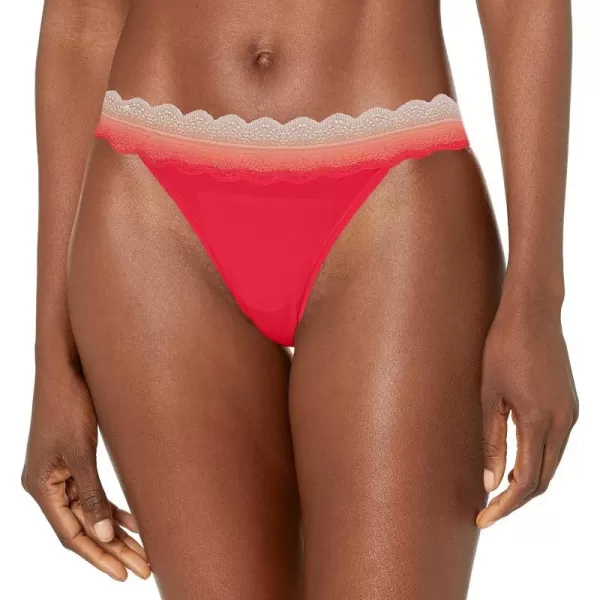 Calvin Klein Womens Micro with Lace Band Bikini PantyStrawberry