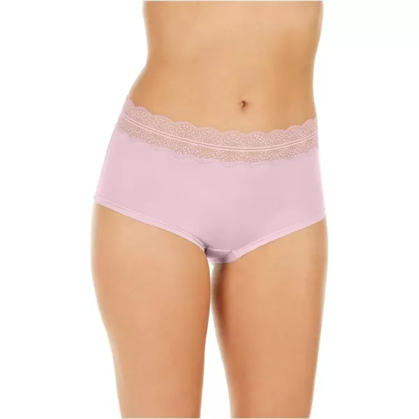 Calvin Klein Womens Micro with Lace Band Hipster PantyPrairie Pink