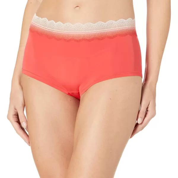 Calvin Klein Womens Micro with Lace Band Hipster PantyStrawberry