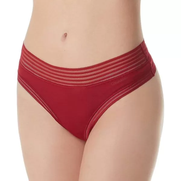 Calvin Klein Womens Modal ThongEmber Blaze