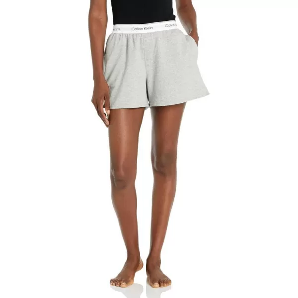 Calvin Klein Womens Modern Cotton Lounge Sleep ShortsGrey Heather