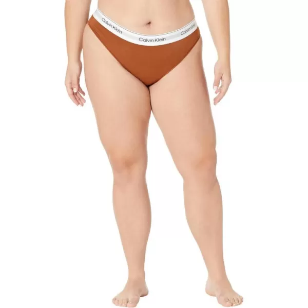 Calvin Klein Womens Modern Cotton Naturals BikiniWarm Bronze