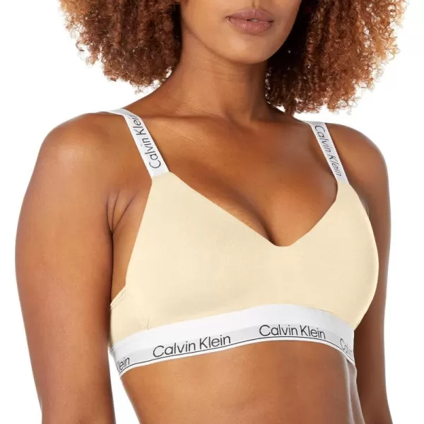 Calvin Klein Womens Modern Cotton Naturals Lightly Lined Wireless BraletteStone